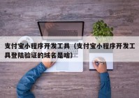 支付寶小程序開發(fā)工具（支付寶小程序開發(fā)工具登陸驗(yàn)證的域名是啥）