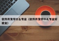 軟件開發(fā)學什么專業(yè)（軟件開發(fā)學什么專業(yè)好就業(yè)）