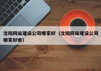 沈陽網站建設公司哪家好（沈陽網站建設公司哪家好些）