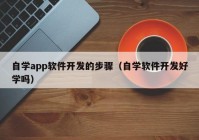 自學(xué)app軟件開發(fā)的步驟（自學(xué)軟件開發(fā)好學(xué)嗎）