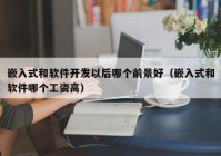 嵌入式和軟件開發(fā)以后哪個(gè)前景好（嵌入式和軟件哪個(gè)工資高）